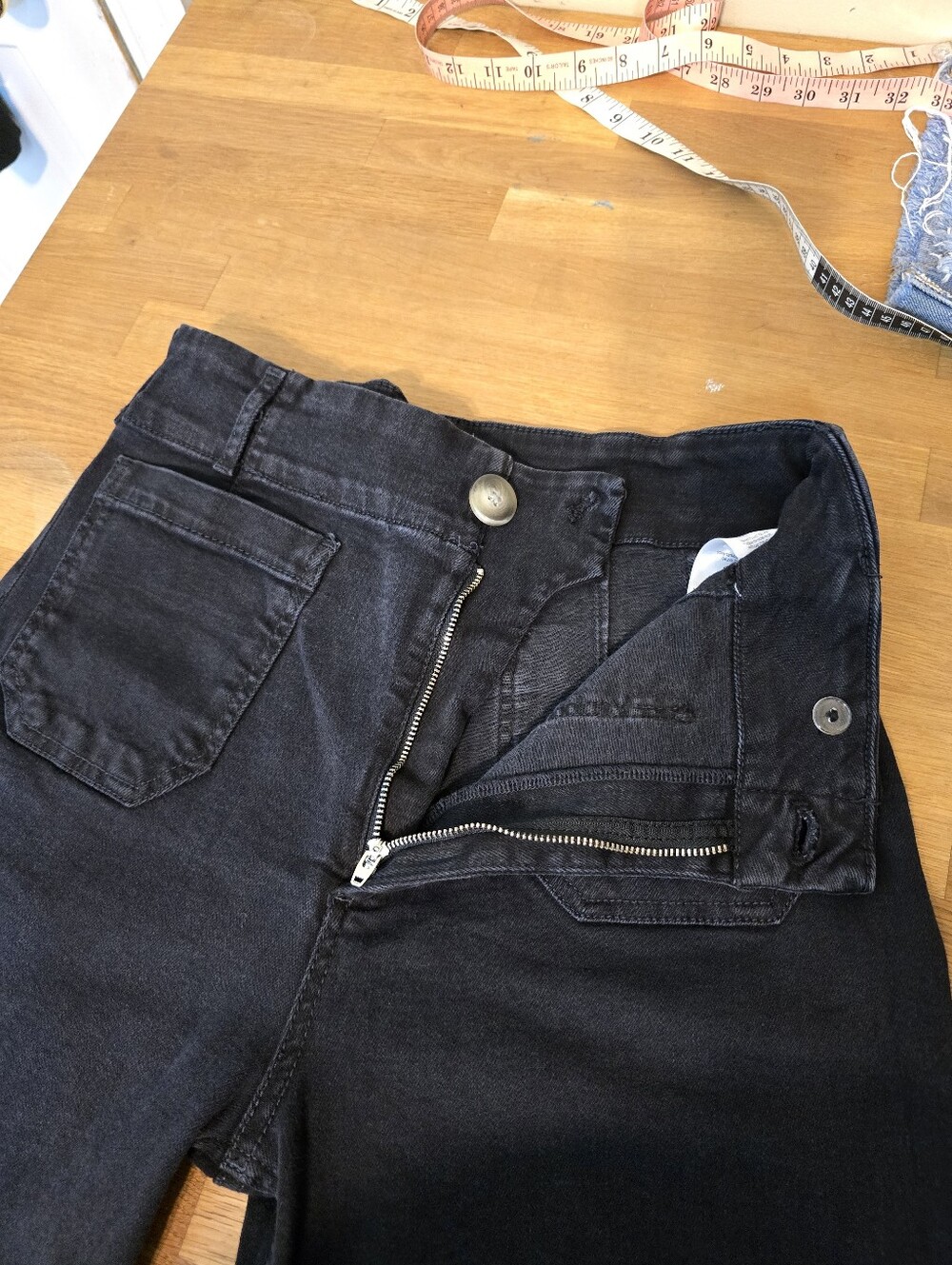 Maeve Colette High-Rise Wide-Leg Denim Cropped Jeans 29 - Picture 9 of 12